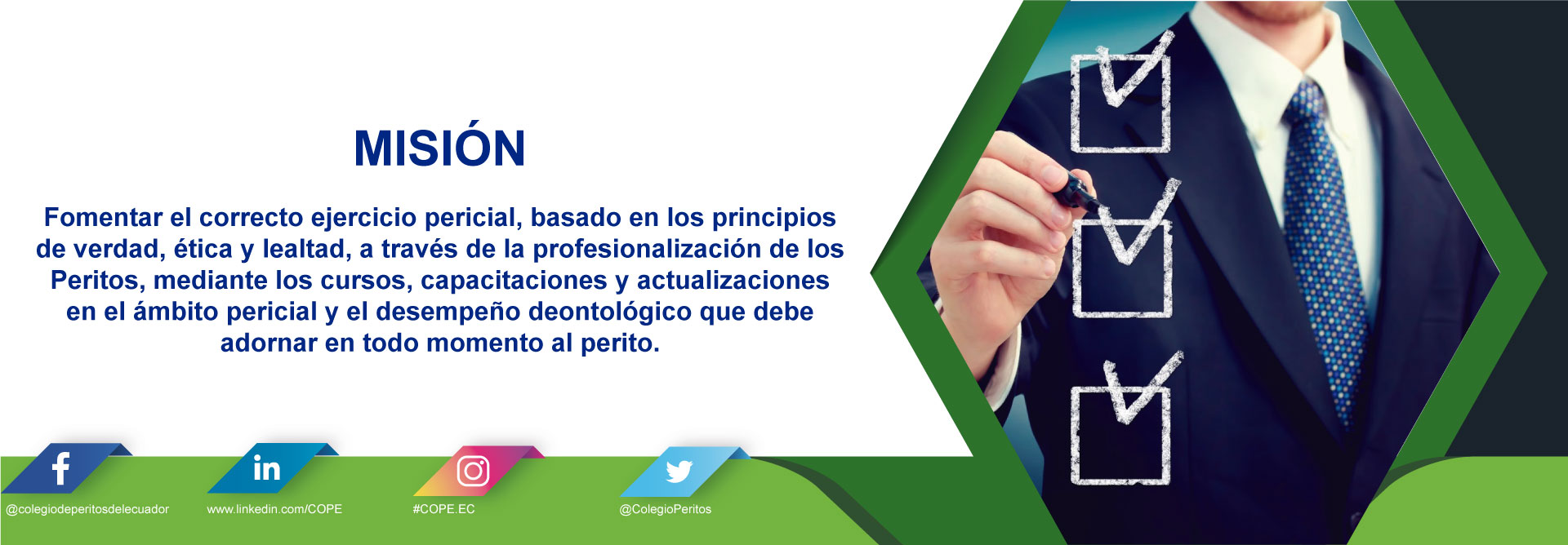 COPE - Colegio de Peritos del Ecuador - Slide 2